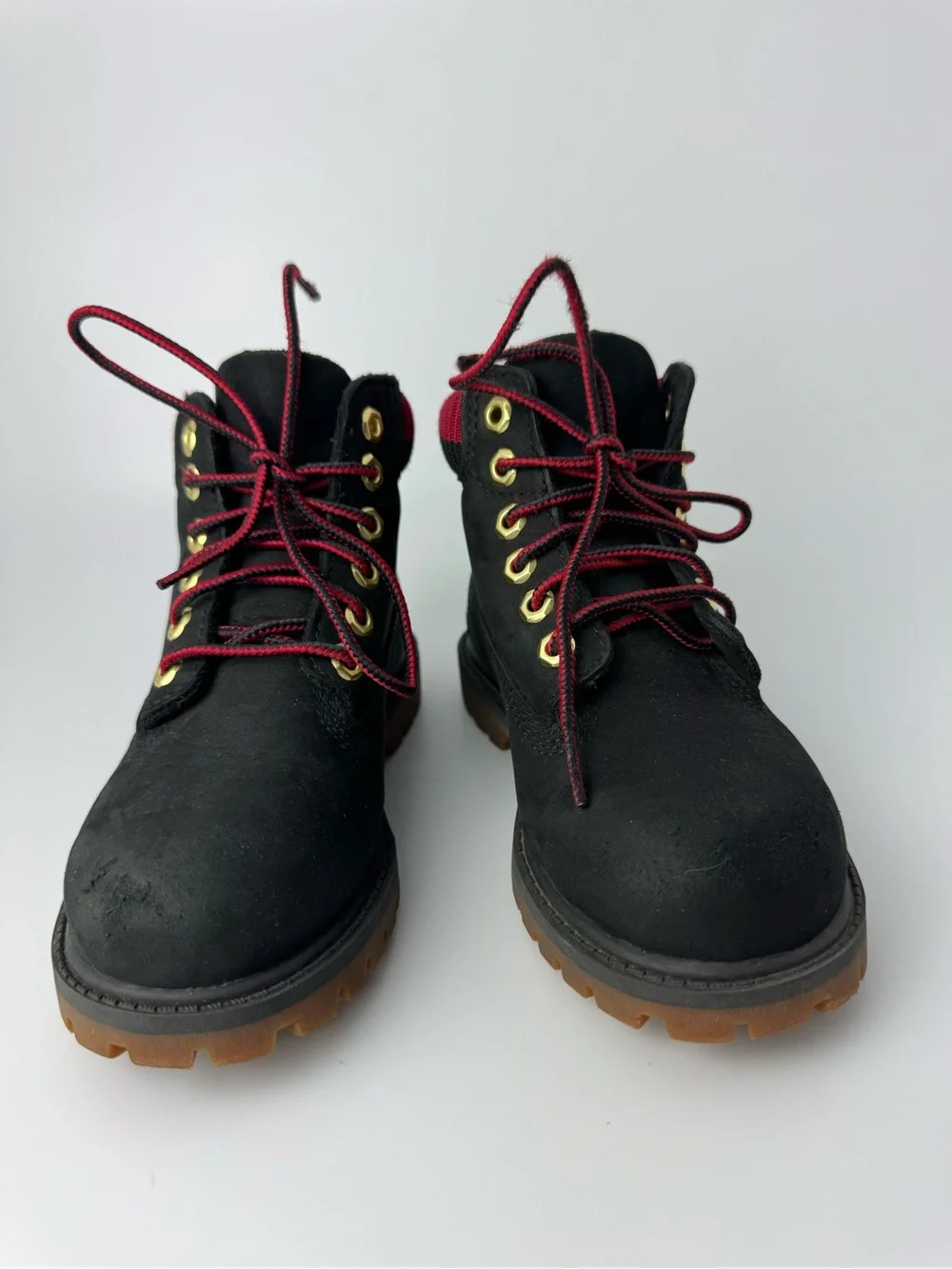 Timberland Black Red Boots - Kids 11